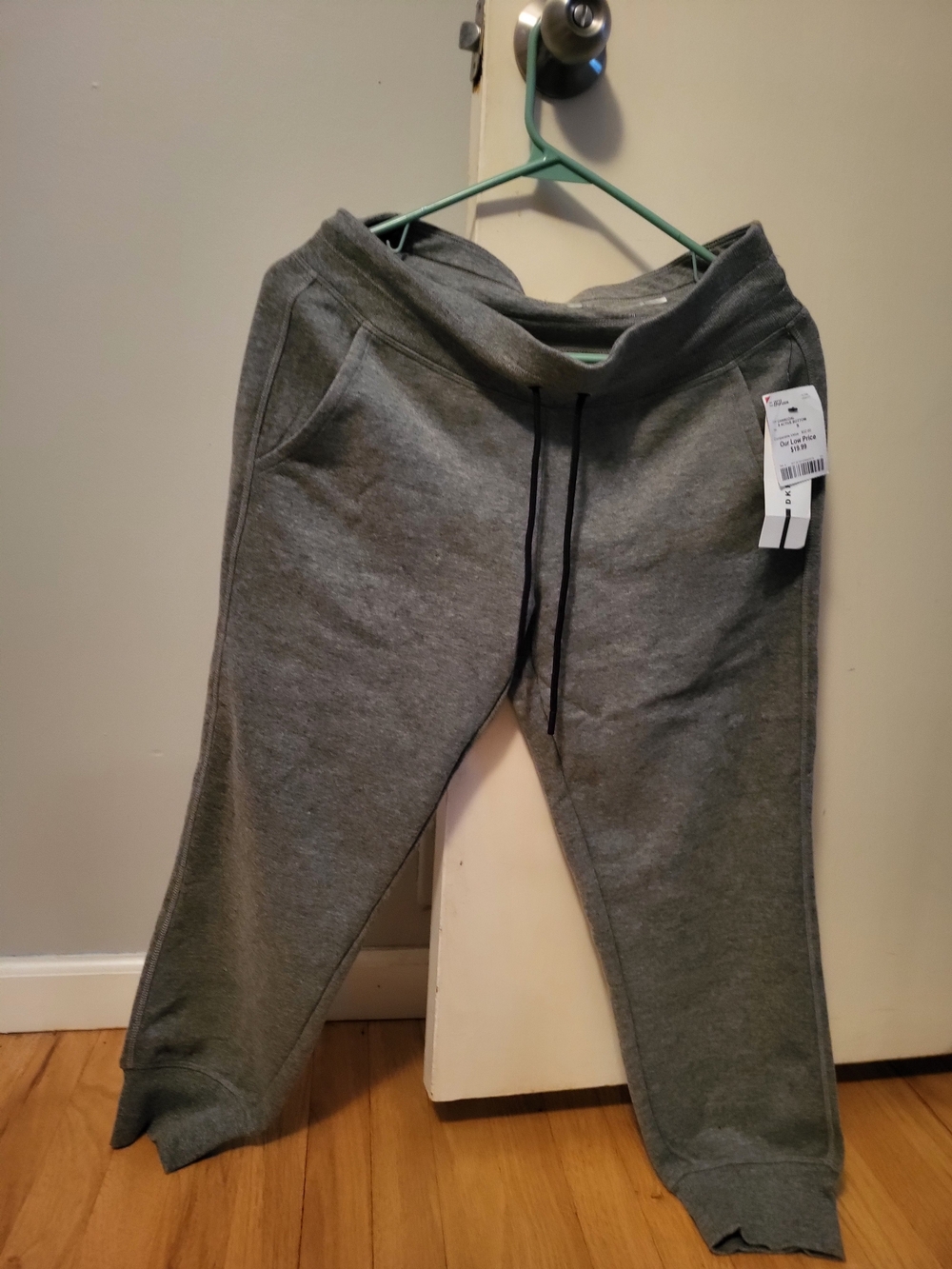 DKNY Womens Charcoal Active Bottoms Sweatpants Glitter Detail